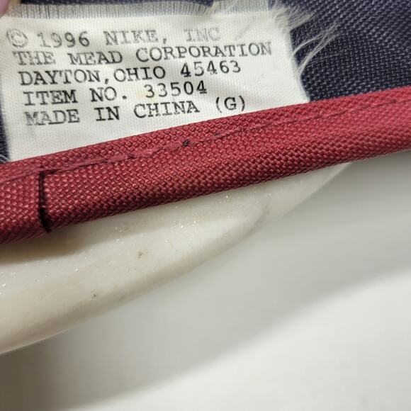 VTG Nike Trapper Keeper Binder Cover Black 1996 Mead Planner Organizer Retro - Picture 4 of 16